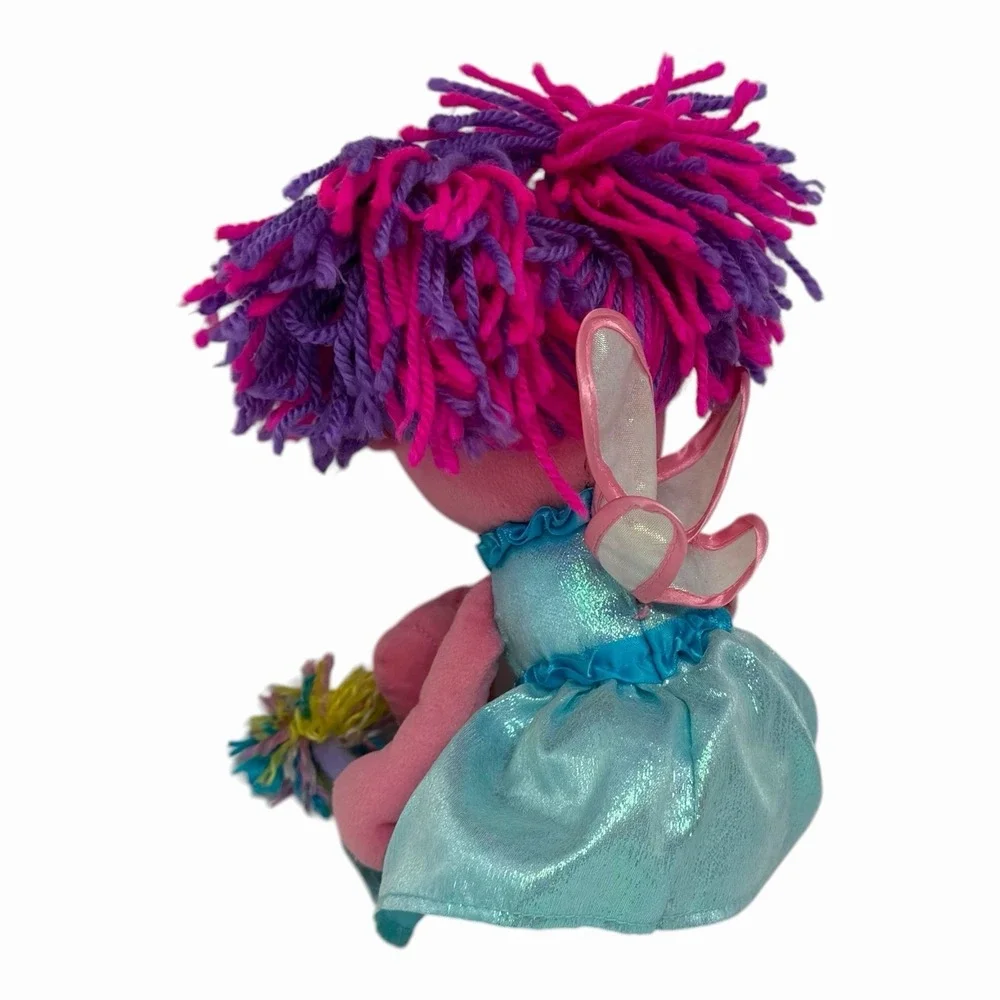 Gund Sesame Street Abby Cadabby Pink Fairy Plush Stuffed Doll 13" With Wand - Picture 7 of 10